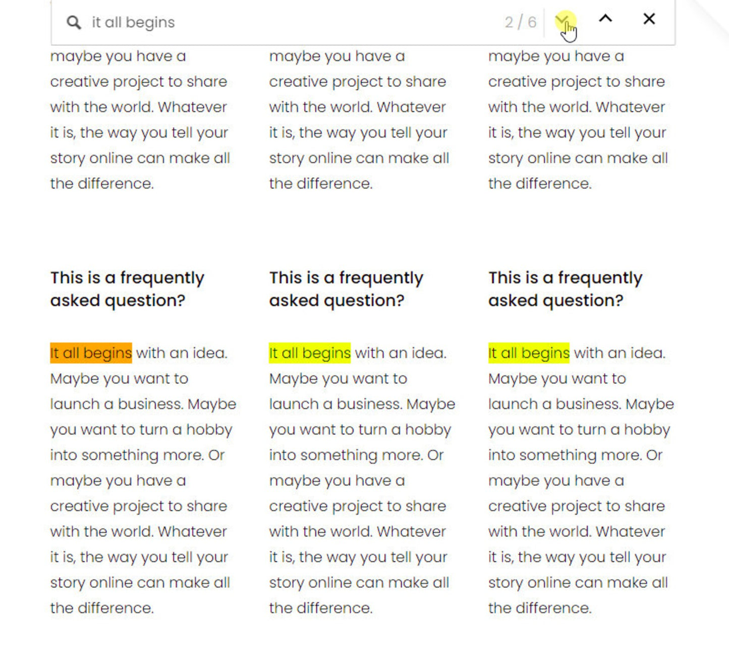 Squarespace Plugin: Keyword Highlighter